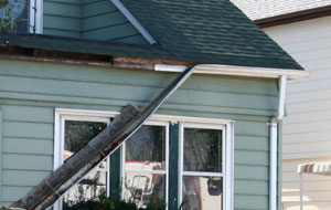 damaged gutters