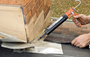 damaged roof flashing