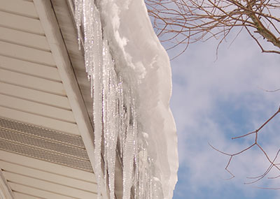 ice damming ice damming